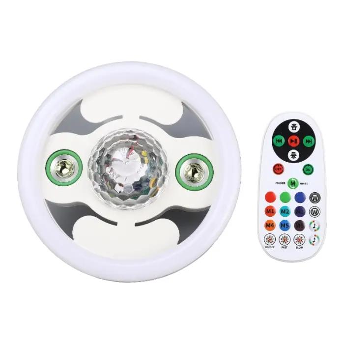 Lampe LED Bluetooth Musicale 48W E27 Avec Télécommande – Éclairage RGB Intelligent Pour Soirées Et Maison thumbnail 7