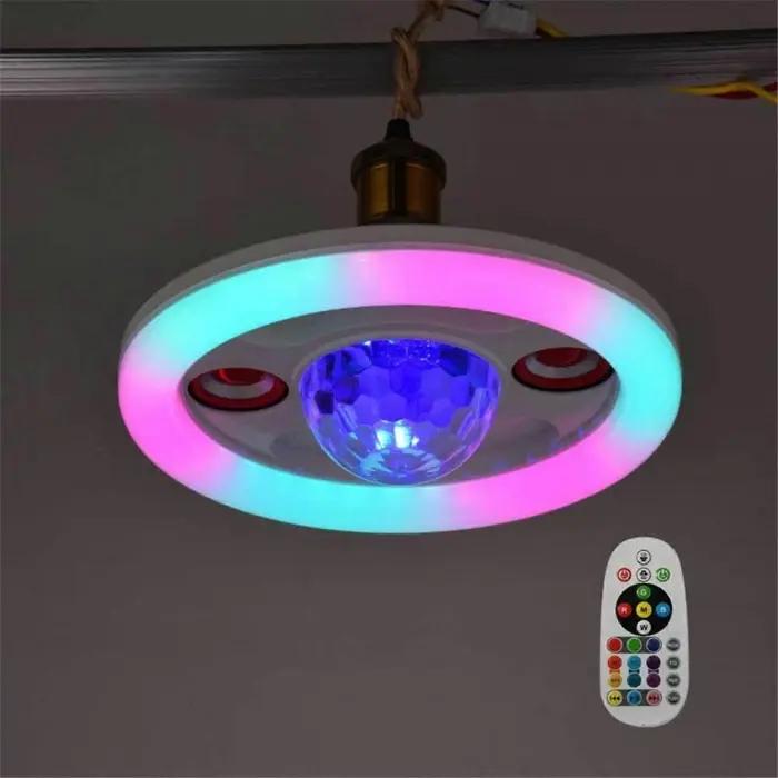 Lampe LED Bluetooth Musicale 48W E27 Avec Télécommande – Éclairage RGB Intelligent Pour Soirées Et Maison thumbnail 22