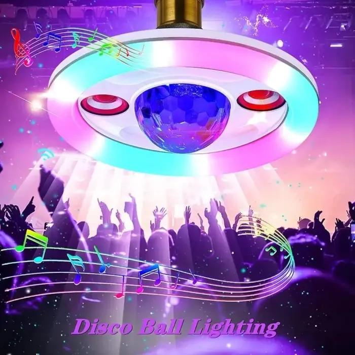 Lampe LED Bluetooth Musicale 48W E27 Avec Télécommande – Éclairage RGB Intelligent Pour Soirées Et Maison thumbnail 21