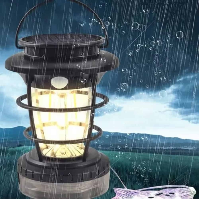 Lampe De Camping Solaire Rechargeable USB Type-C Avec Bande LED RGB 10 M, Capteur De Mouvement Et Éclairage Multifonction IP44 – Modèle JF-8819 thumbnail 7