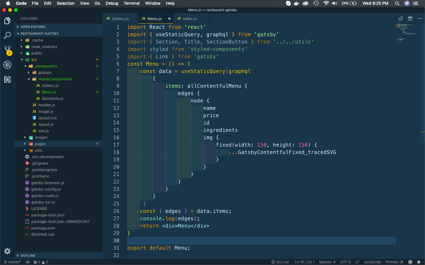 Menu.js
