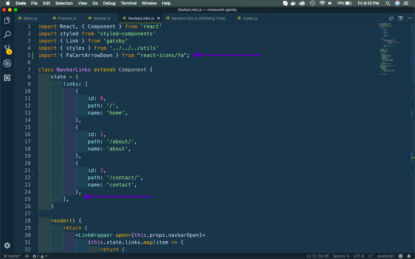 NavbarLinks.js