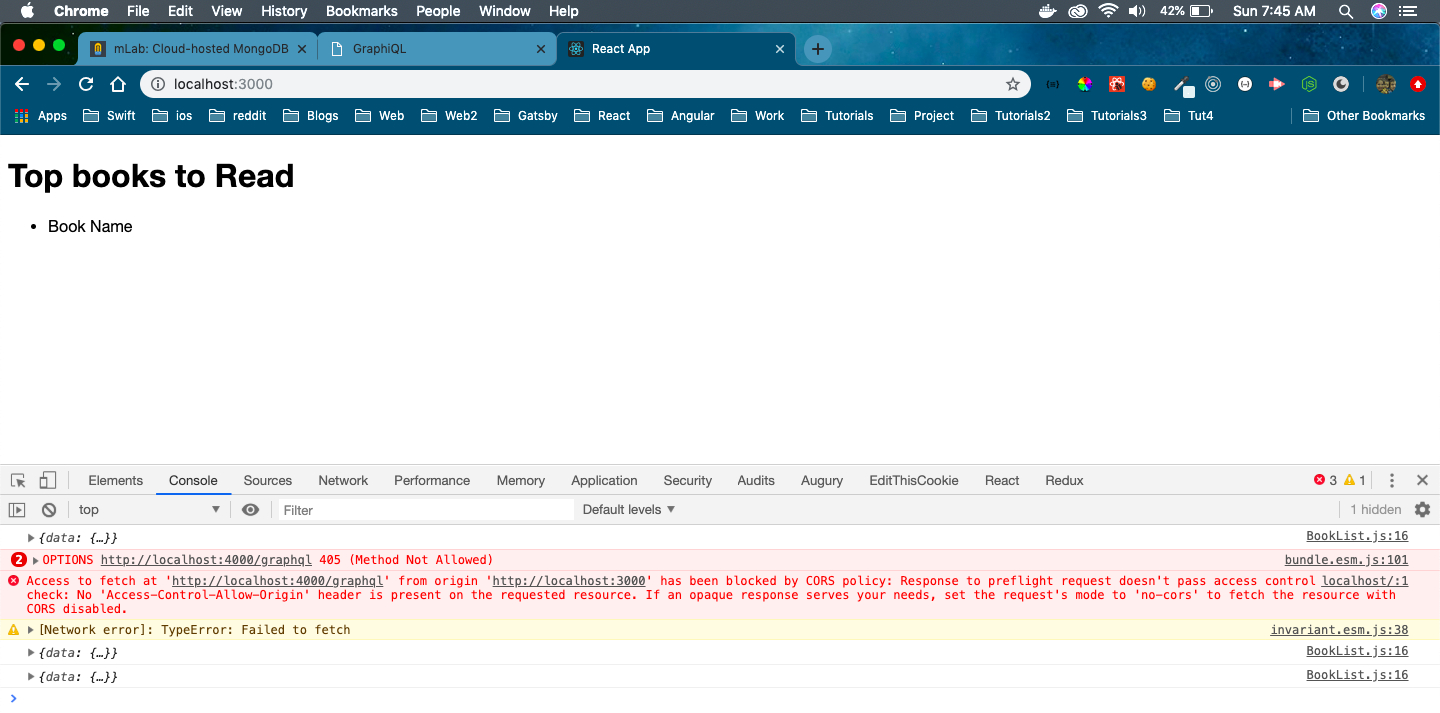 cors error
