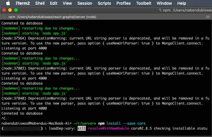 cors install