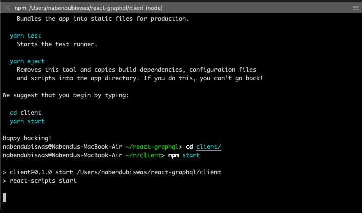 cd and npm