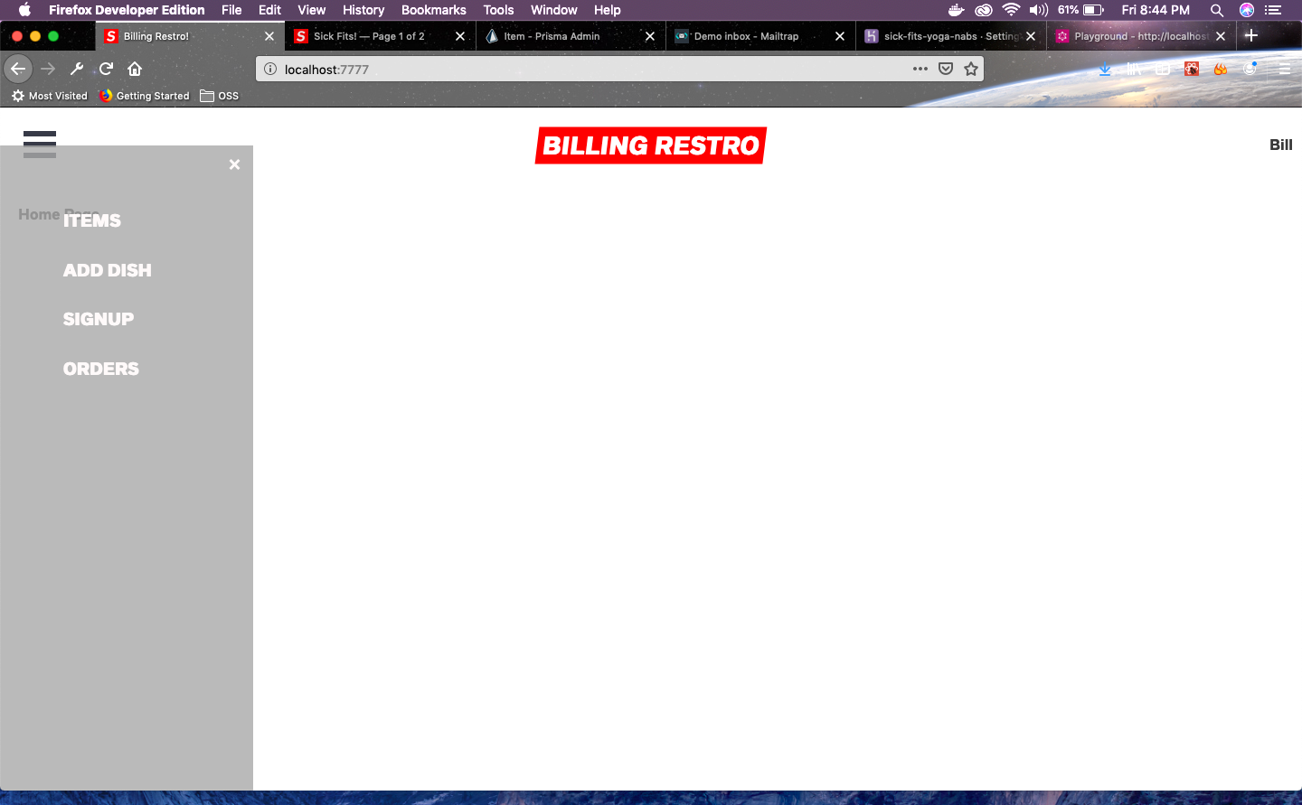 Our App so far