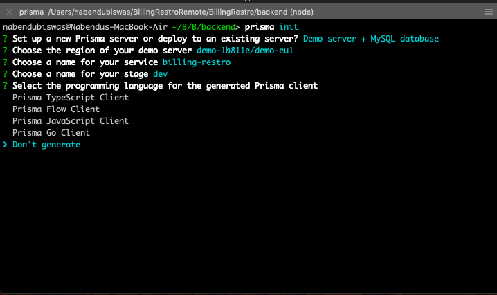 Don't generate