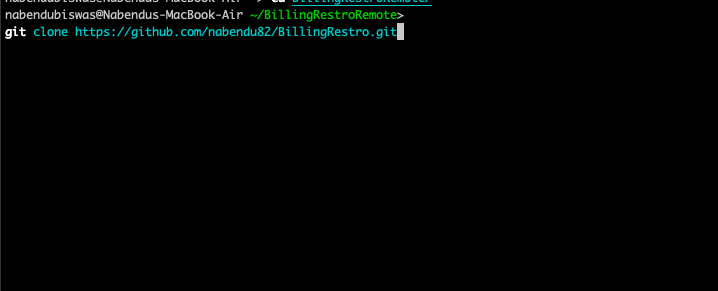 git clone