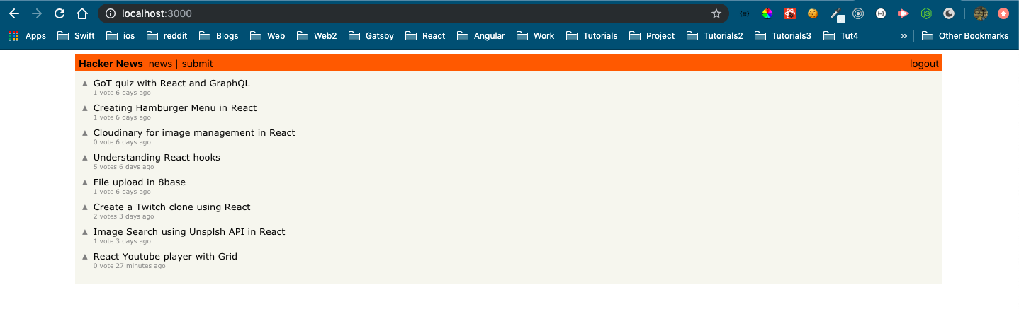 Hackernews clone