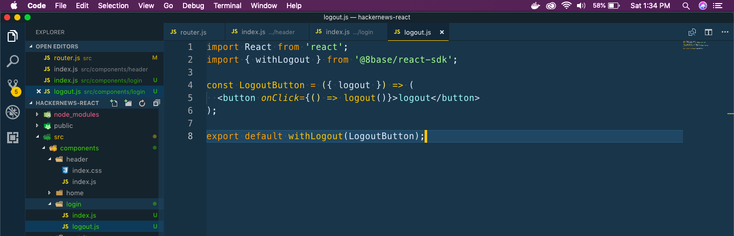 Logout