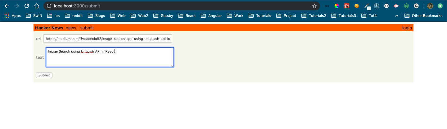 Using submit
