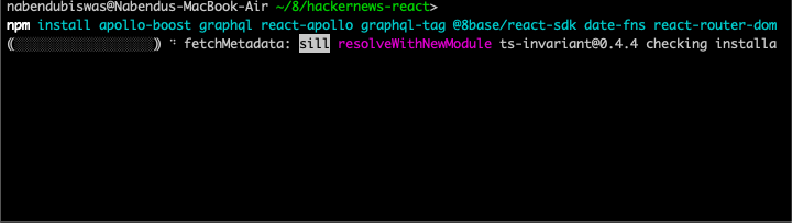 npm install