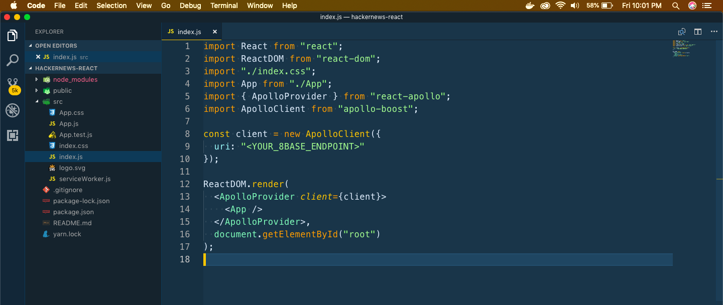 Updated index.js