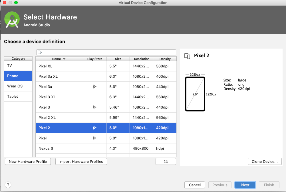 set android emulator time mac