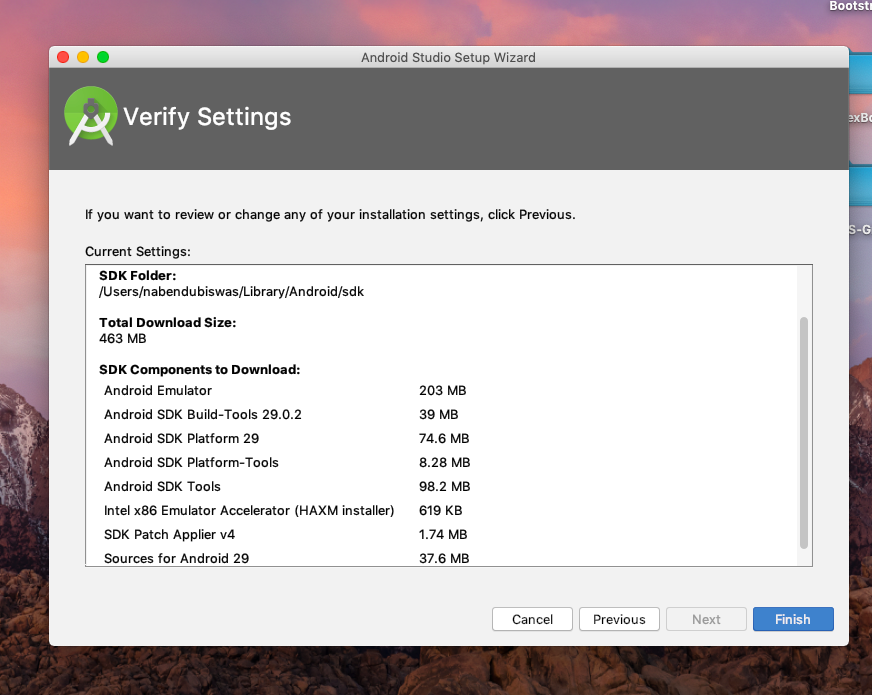 Verify Settings