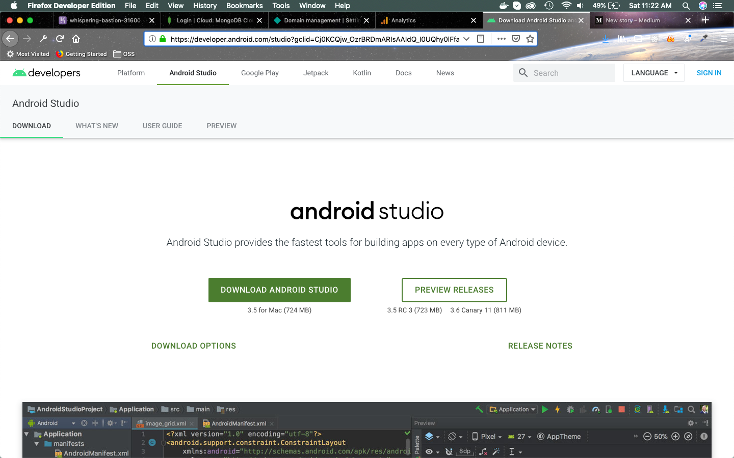 android emulator mac web