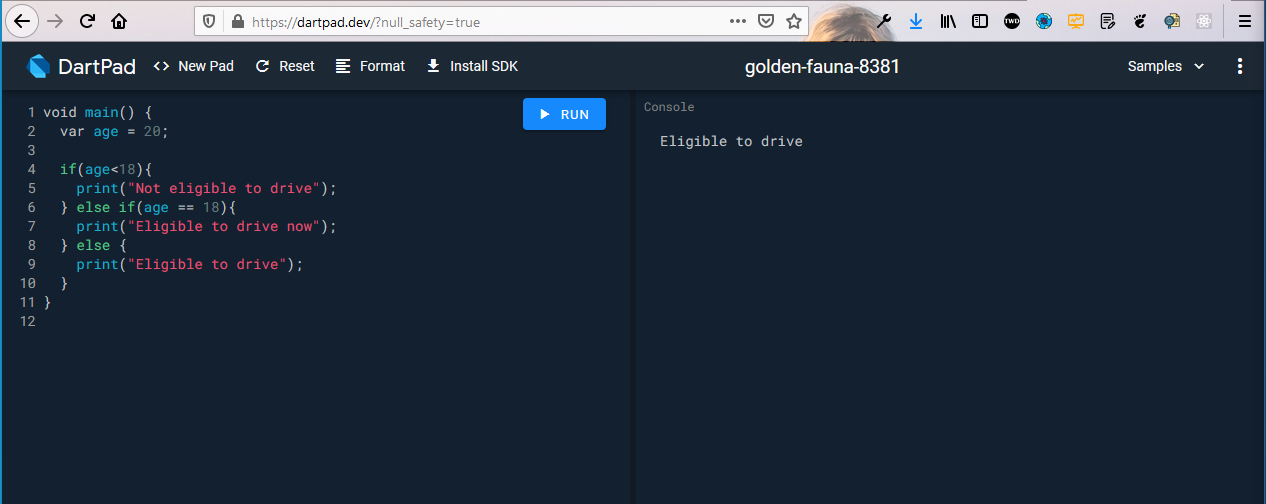 if statement