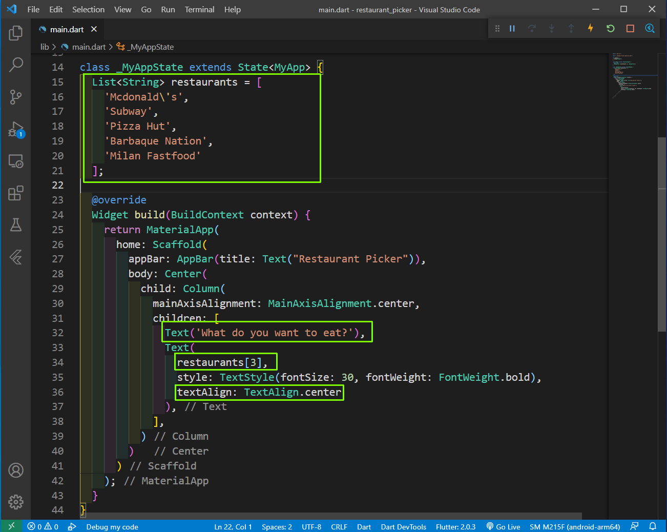 List Strings