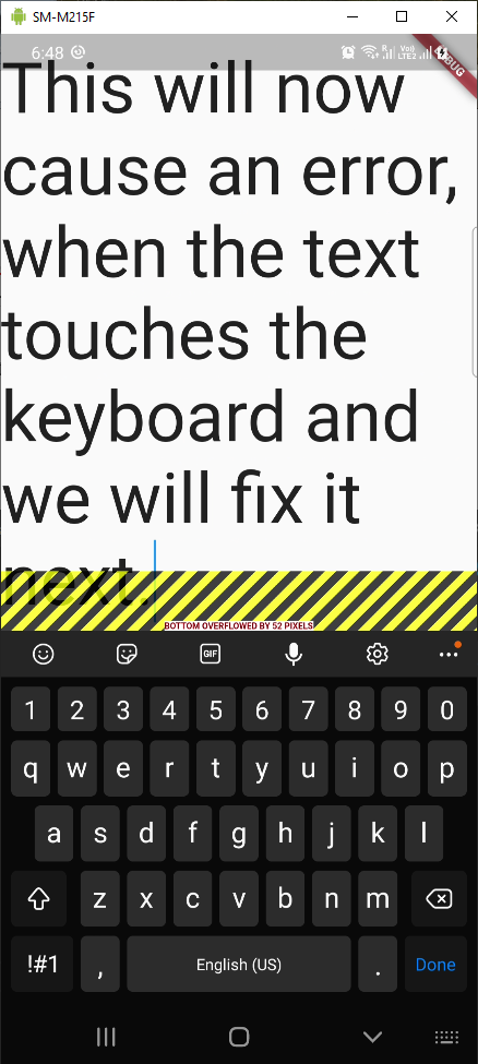 Warning