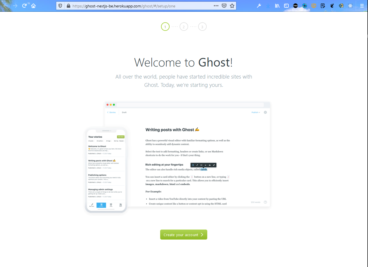 Create Account