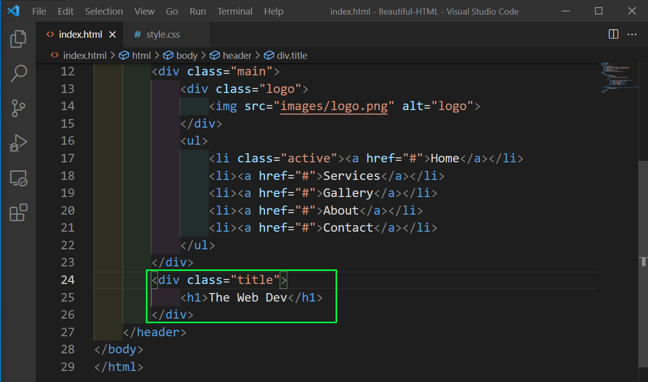 The Web Dev | Beautiful HTML CSS website Step by Step