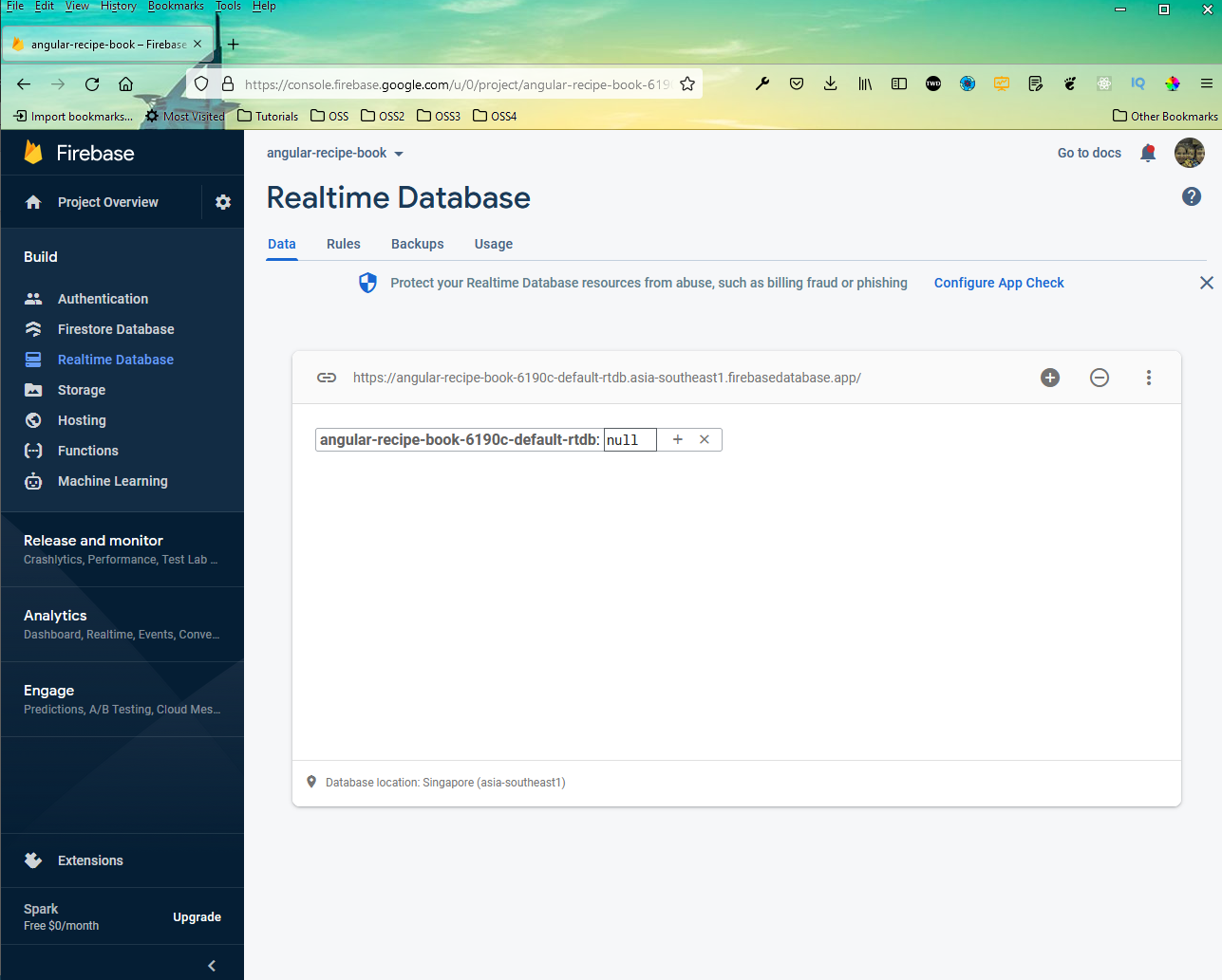 Realtime database