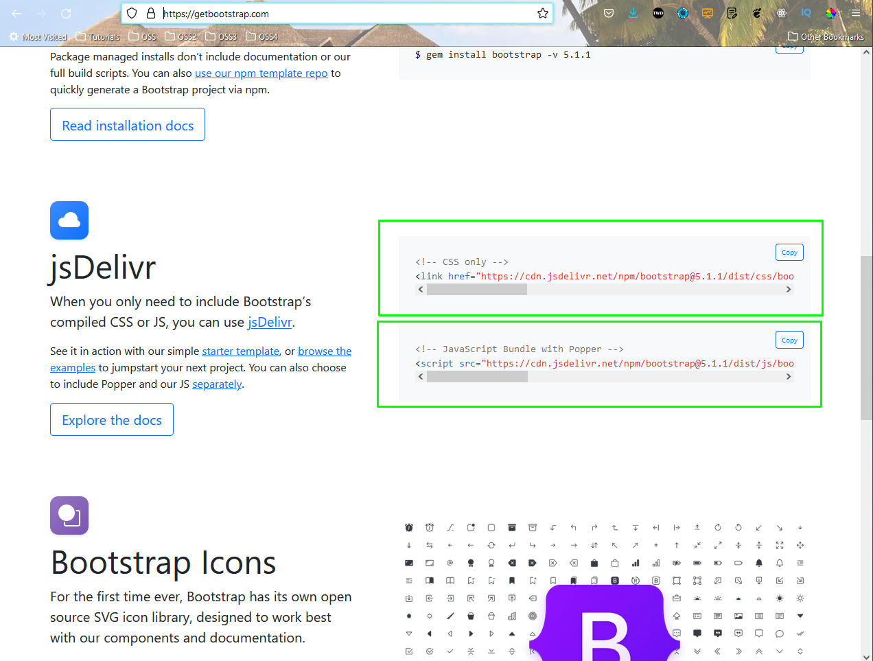 Home page