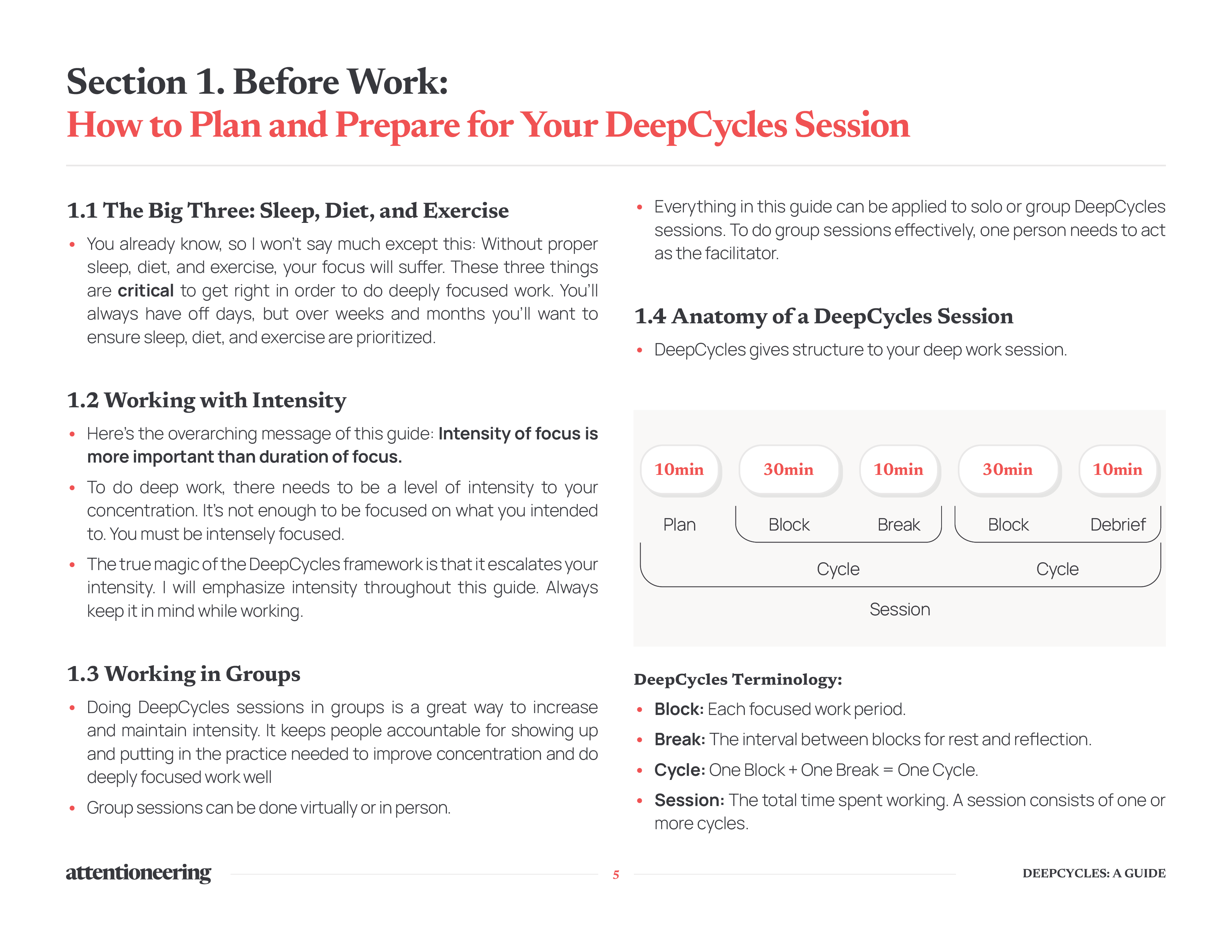 DeepCycles Guide Interior Page