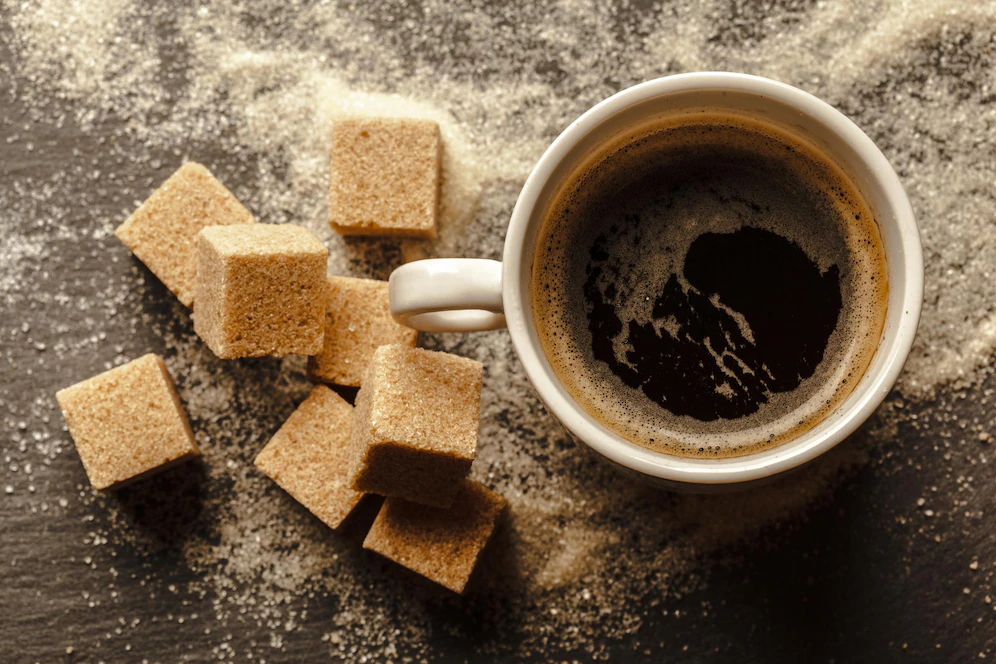 coffee and sugarcubes