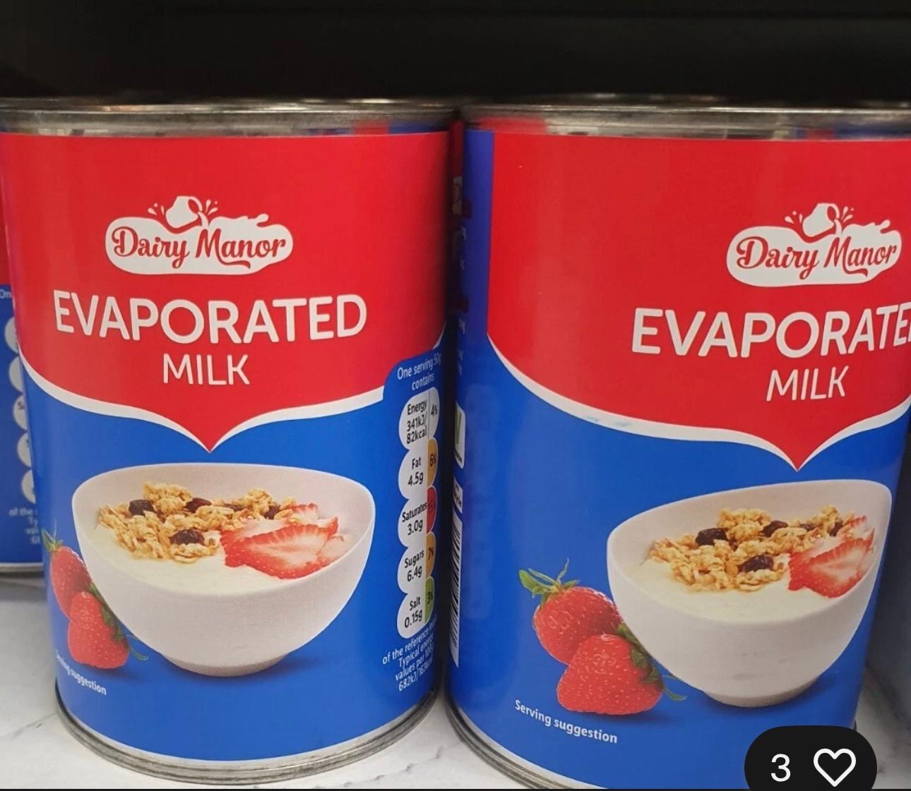 Evaporated milk