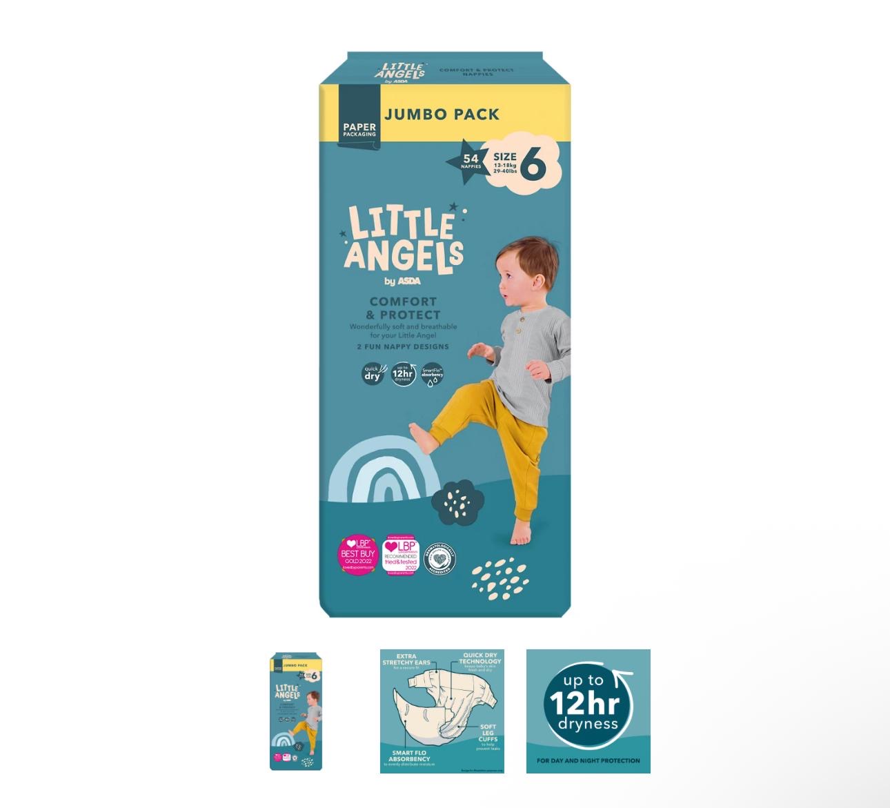 Little angels diaper sizes 4-7