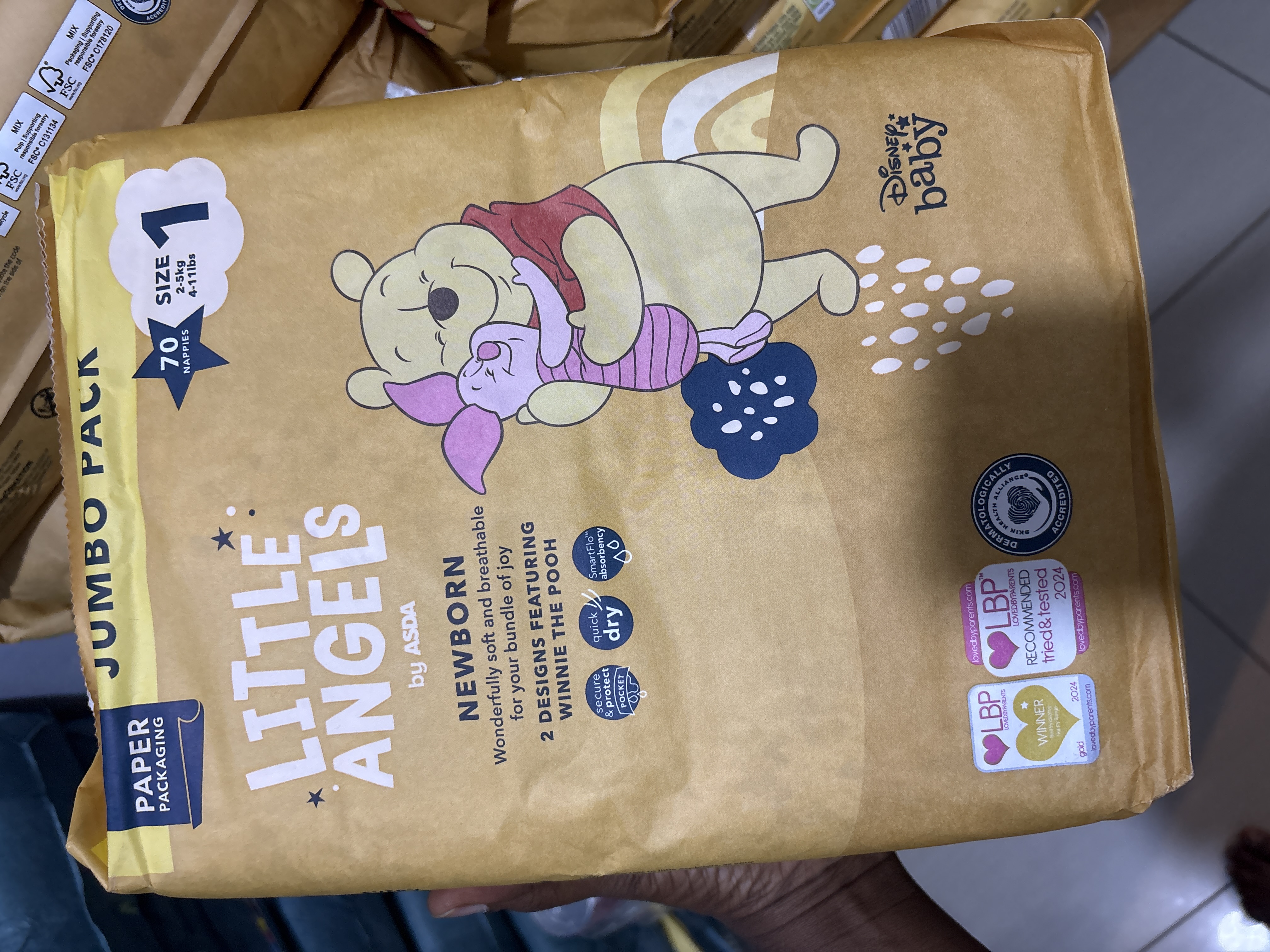 Little angel diaper size 1-2