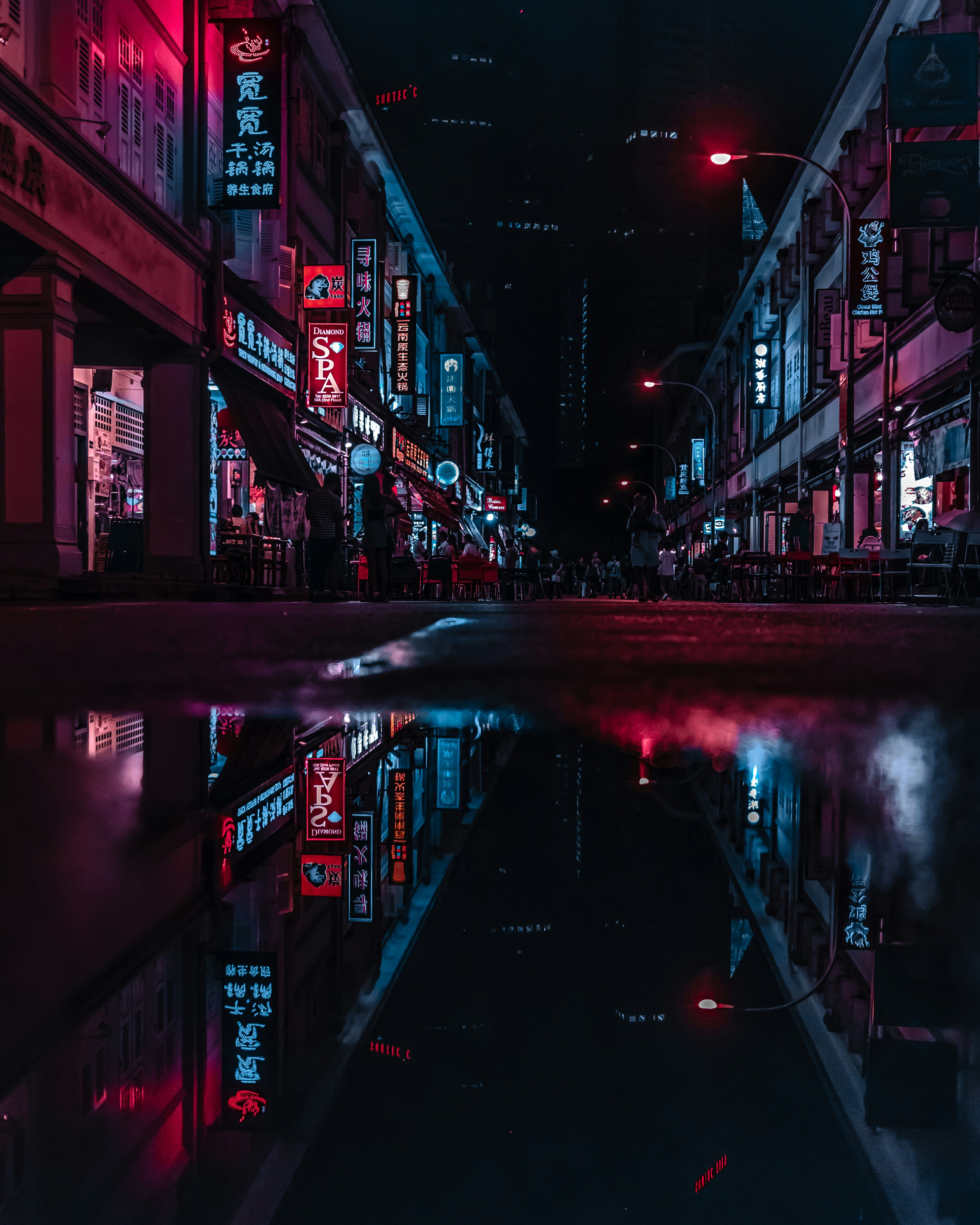 Futuristic cyberpunk neon cityscape, ...