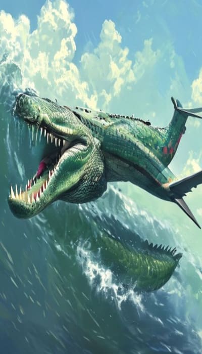 Airplane crocodile mix
