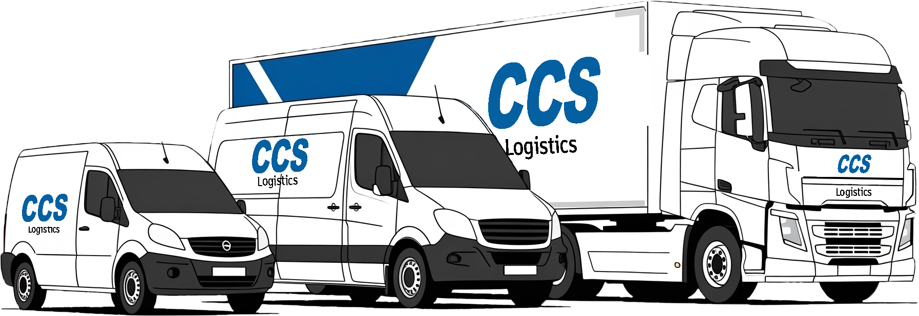 CCS Logistics delivery van on the road