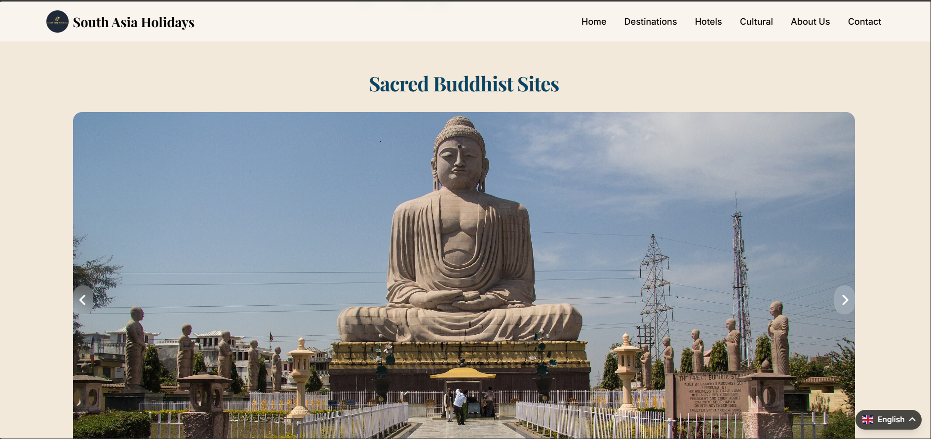 Tourism Website (Freelance)