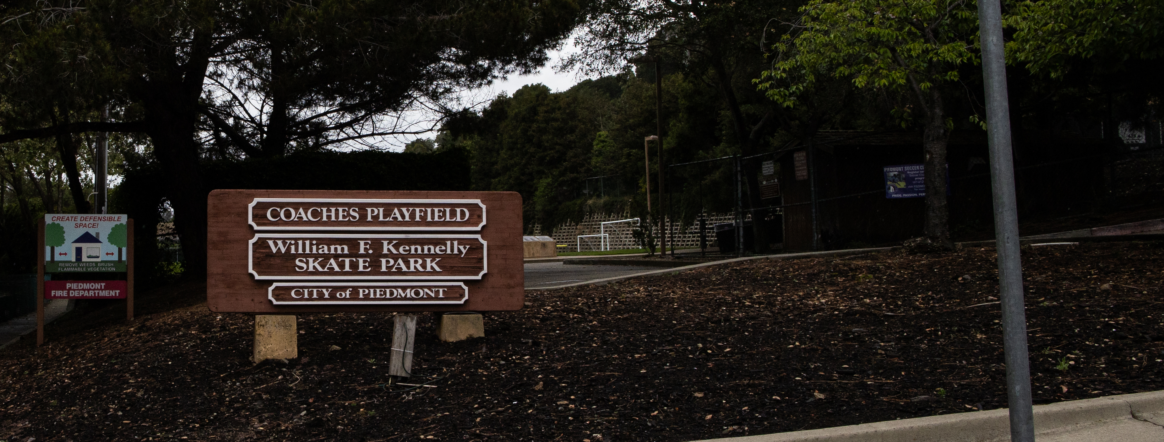 City of Piedmont park sign — Date of Death appraisal services