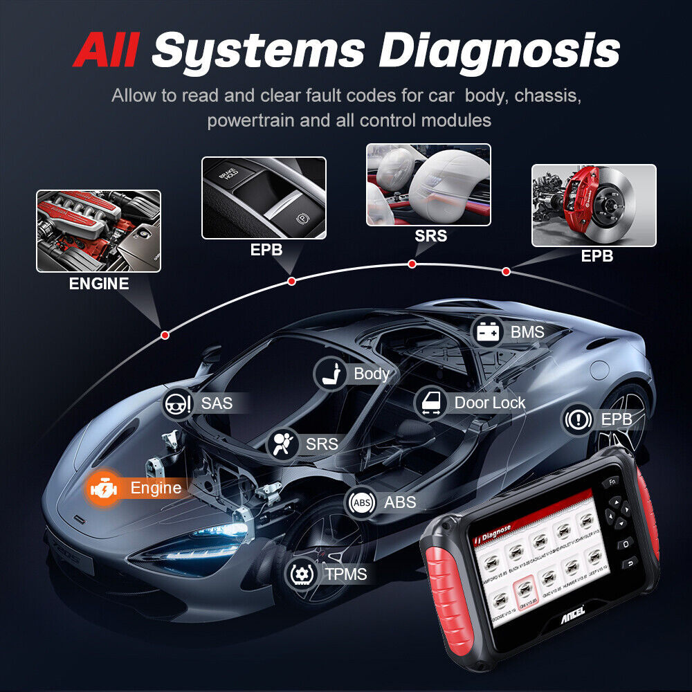 OUTIL DE DIAGNOSTIC de voiture scanner Ancel All Systems 10