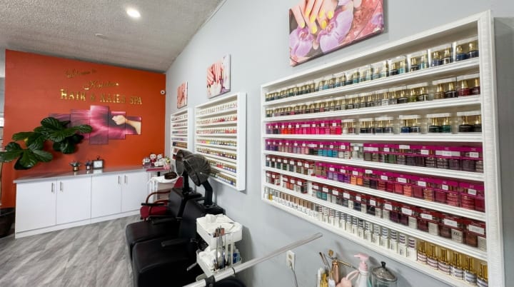 Interior and service photo from Kristen Hair & Nails Spa in La Mirada