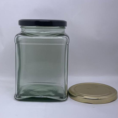 Tinted Square Jar