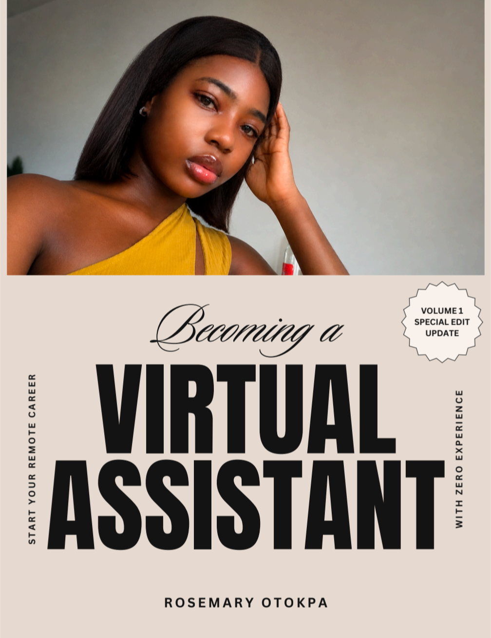 Becoming a Virtual Assistant — book cover by Rosemary