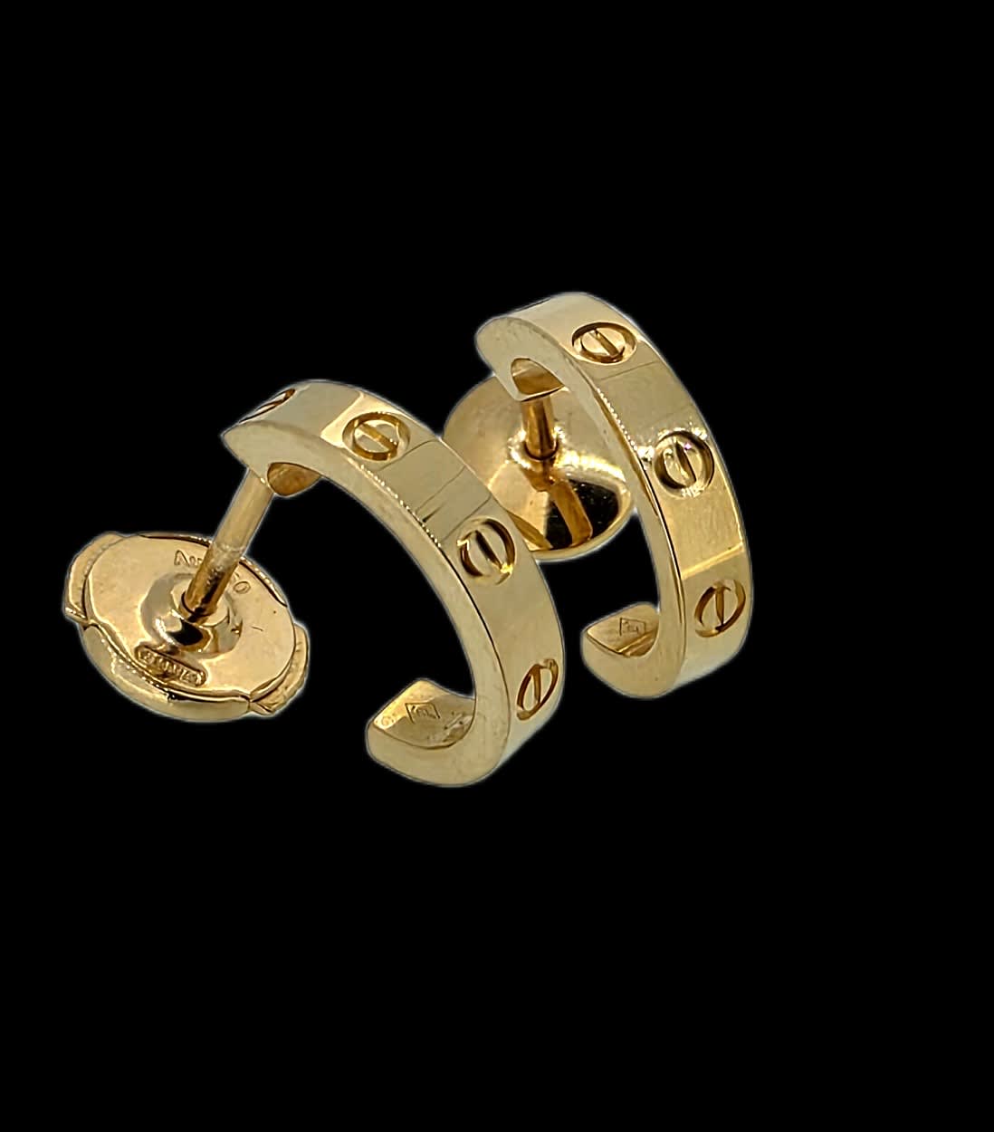 Cartier Love 18k Rose Gold Hoop Earrings