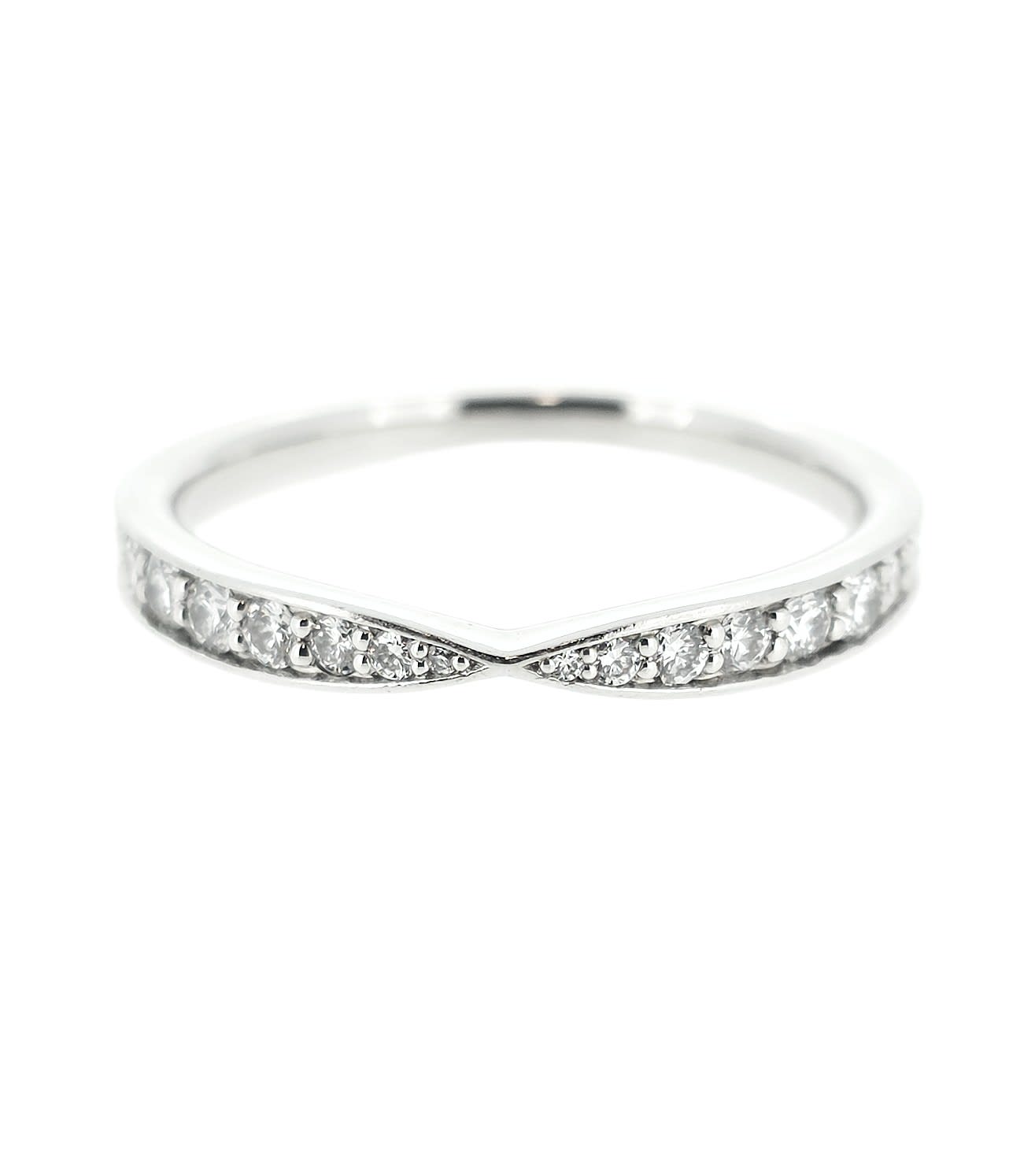 Tiffany & Co. Platinum Diamond Harmony Band Ring SZ6