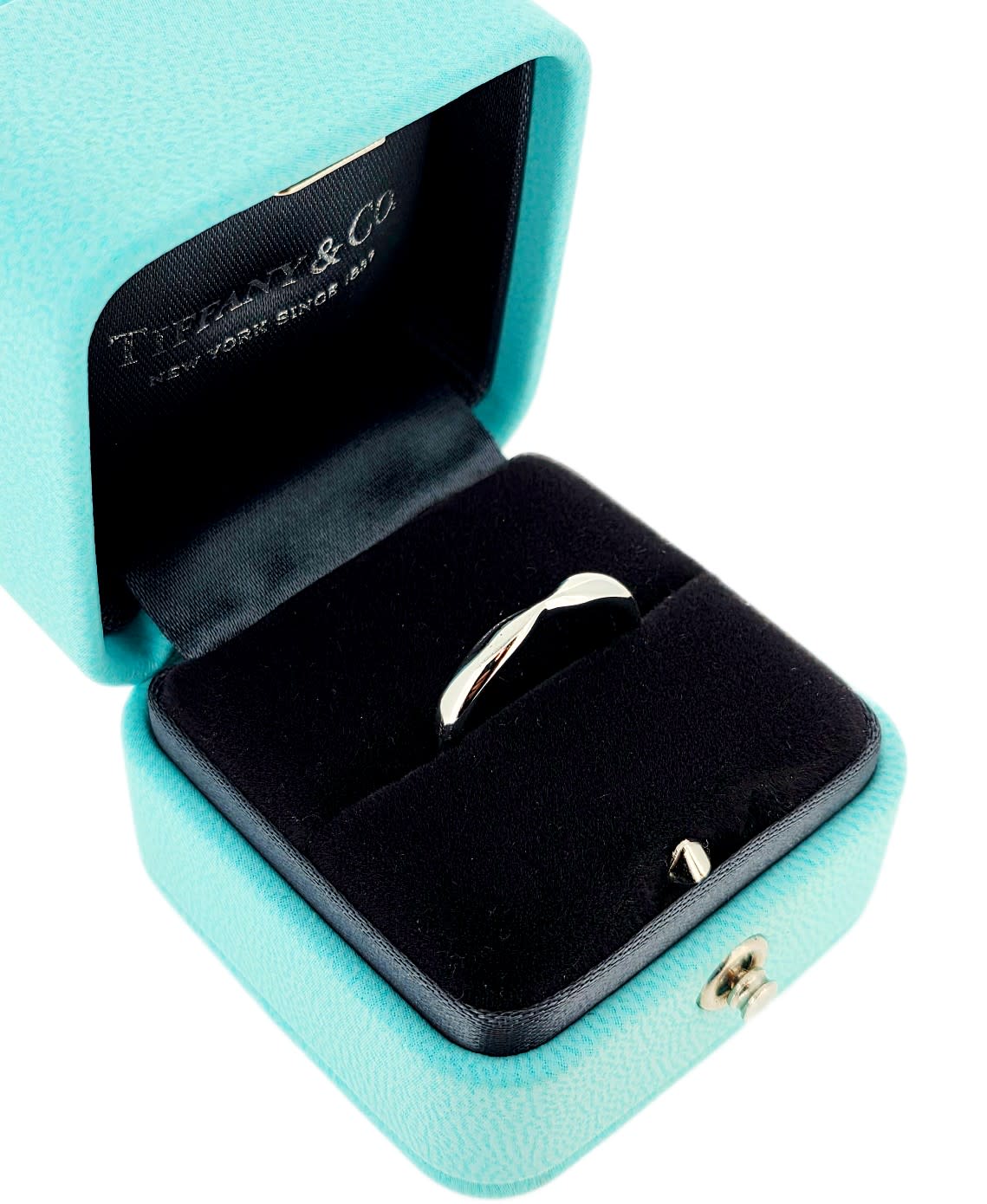 Tiffany & Co. Platinum Harmony Band Ring SZ6.5