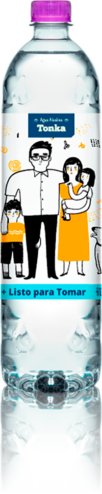 AGUA ALCALINA (TONKA) FAMILIA 1 LT