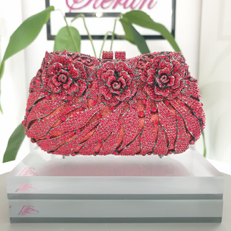 Red Crystal Clutch