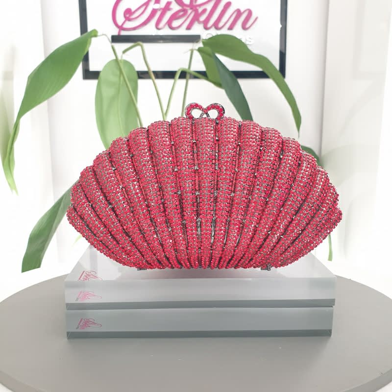 Shell Crystal Clutch
