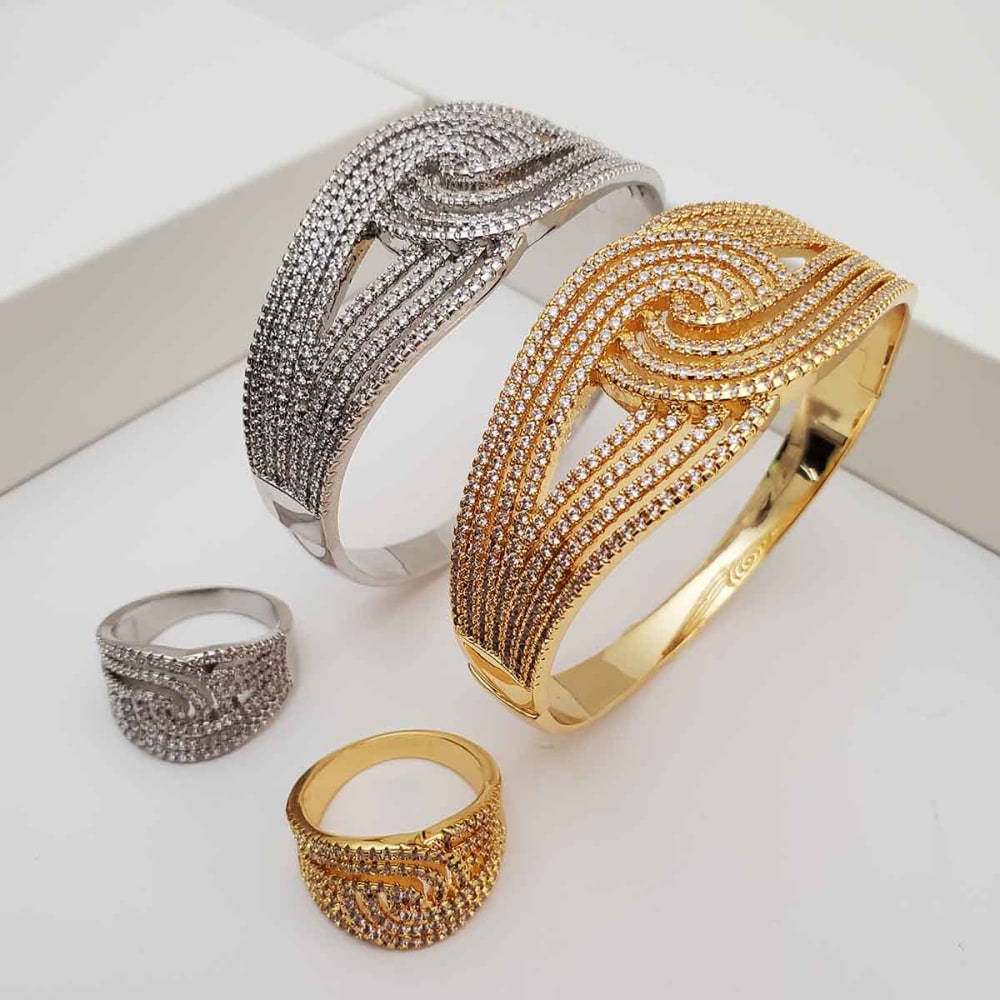 Knot Bangle n Ring Set