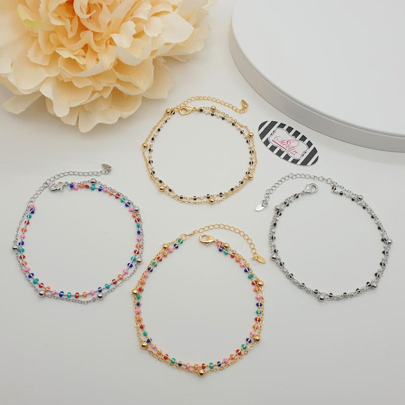 Twin Layer Anklets