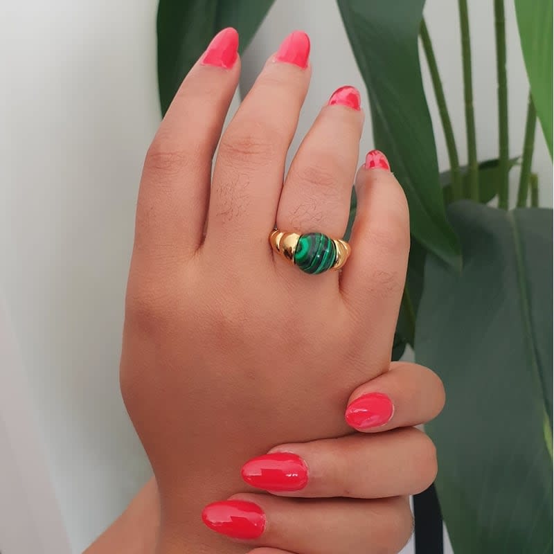 Gold Emerald Ring